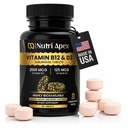 Vitamin B12 and D3 Sublingual Tablets – 2500mcg B12 (Methylcobalamin) + 5000 IU D3 (Cholecalciferol) Fast-Absorbing for Energy, Mood, Immune & Bone Health – Non-GMO, Soy-Free, Made in USA, 60 Tablets