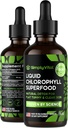 SimpleVitale Chlorophyll Flüssigkeitstropfen für klare Haut- & Energie-Boost - Immununterstützungsergänzung - Made in USA - Flüssiger Chlorophyll für Gut Health - interner Deodorant - Antioxidant- 2 FL OZ
