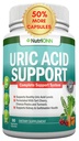 Uric Acid Flush - Kräuter Uric Acid Cleanse Supplement - Mit Tart Cherry, Celery Seed Extract, Chanca Piedra, Teufelskralle & Grüne Kaffeebohne - Vegan - Unterstützt Gallenblase und Nierengesundheit