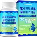 Akkermansia Probiotic, GLP-1, Live Strain Probiotics for Women & Men, GLP 1 Supplement für Gut Health, Digestive, Metabolic*, Immune, mit Chrom, Grüner Teeblatt, 60 Kapseln