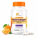 Merigold Collagen Peptides with Hyaluronic Acid & Vitamin C - 90 Capsules | Hair, Skin, Nails & Joint Support for Women & Men