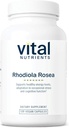 Vital Nährstoffe Rhodiola Rosea | Rhodiola Ergänzung für gesunde Energie, Gedächtnis und Stress Unterstützung | Gluten, Dairy, Soy Free | Non-GMO | 120 Kapseln
