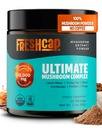 FreshCap Mushrooms Ultimate Mushroom Complex – Mushroom Powder 12:1 Fruiting Body Extract with 29% Beta-Glucans – Ayurveda Clean Energy, No Jitters, Focus & Immune Support (60 Servings)