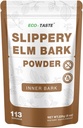 ECO-TASTE Slippery Elm Powder für Gut-Gesundheit, Reine innere Slippery Bark Pulver 2000mg pro Servieren, Vegetarisch - 226 Gramm