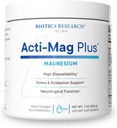 Biotics Research Acti-Mag PlusTM Hochverfügbare pulverisierte 400mg Magnesiumformel, 5g / Servieren, optimiert Stressreaktion, fördert Entspannung, Gesunde Energiestufen, Muskelkomfort 7 Oz