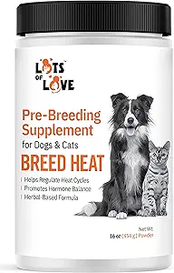 Breed Heat - Zucht & Reproduktionsergänzung für Hunde & Katzen (früher Thomas Labs, Gleiches Produkt) - 16 oz Pulver