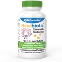 DrFormulas Chewable Probiotics for Kids & Adults | for Oral Dental Health, Bad Breath, & Better Digestion 20 Multi Strain - S boulardii, Lactobacillus plantarum und Bifidobacterium infantis, 60 Chews
