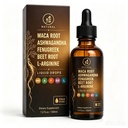 Maca Root Drops, Feminine Balance, Curves, Energy & Vitality Support, with Ashwagandha, Fenugreek, Beet Root & L-Arginine, Plant-Based Daily Wellness Formula 2 Fl Oz