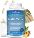 Magnesium Complex Chelat Magnesium Glycinat w/Malate, Taurate& Kräuterextrakte für Unterstützung Schlaf, Muskel, Cortisol & Herz Gesundheit, Glutenfrei, Vegan, Non GMO, hohe Absorption, 120 Kapseln