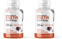 Nature's Fusions Nutri Fisetin 500mg 32 Count - Clinical Dosage - Fisetin Supplements - Powerful Senolytic Activator, Antioxidant, & Brain Support - Natural Polyphenols - 32 Count (Pack of 2)