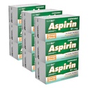 HealthA2Z® Aspirin 81mg, Low Strength Chewable Tablets, Orange Flavor, Pain Reliever, Fever Reducer, Headache, Muscle Pain, Minor Aches, 108 Tablets (Pack of 9, 36 Tablets Each)