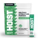 HOIST Electrolyte Drink Mix Powder Sticks – Rapid Rehydration, Military Hydration Formula – Watermelon (12 Single-Serve Packs)