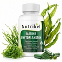 Marine Phytoplankton Omega 3 Supplement – Pflanzenbasierte Algenkapseln für Energie, Fokus und Zelluläre Unterstützung – Vegan Superfood für Gehirn, Herz & Haut Gesundheit – 1.000 mg – 60 Vegan Kapseln