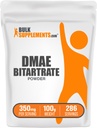 BulkSupplements.com DMAE Bitartrate Powder - Dimethylaminoethanol Bitartrate, DMAE Supplement - Unflavored & Glutenfrei, 350mg pro Servierung, 100g (3,5 oz) (Pack von 1)