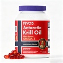 NYO3 Krill Öl Omega 3 Supplement 1000mg 90 Softgels EPA & DHA, Reines antarktisches Krillöl mit Astaxanthin und 56% Phospholipide Labor getestet