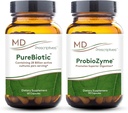 MD Prescriptives PureBiotic und ProbioZyme Bundle - Digestive & Gut Health Supplement - 60 Kapseln/90 Kapseln