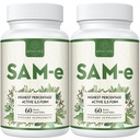 1100mg SAM-e (S-Adenosyl-L-Methionine), SAM e Supplement for Mood, Joint & Liver, Highest Concentration of Active S,S Form Same, Vegan, 120 Tablets, 120 Days Supply