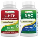 Best Naturals 5-HTP 200 mg & NAC - N Acetyl Cystein 600 mg
