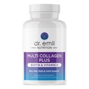 DR. EMIL NUTRITION Multi Collagen Peptides Plus Biotin und Vitamin D - Biotin und Collagen Ergänzungen für Haar Haut und Nägel - Biotin Pillen für Haarwachstum