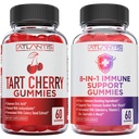Atlantis Nutrition 60 Tart Cherry Gummis + 8-in-1 Immununterstützung 60 Gummis