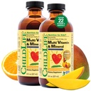 CHILDLIFE ESSENTIALS Kids Multivitamin & Mineral - Kinder Vitamine, flüssiges Multivitamin für Kinder, Kleinkind Multivitamine, flüssige Vitamine, Baby Multivitamin - Natürliche Orange & Mango, 8 Fl Oz (Pack mit 2)