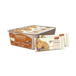 GoMacro MacroBar Organic Vegan Protein Bars - Gesalzene Karamell + Schokolade Chips (2.3 Unze Bars, 12 Count)