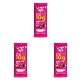 Yoga Bar Protein Bar - Dark Chocolate Cranberry 50 gm Bar (Pack of 3)