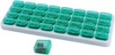 Monatliche Pille Organizer, große Reise Pille Box 31 Tag, Tägliche Pille Fall, Pillenhalter Behälter für Vitamin, Medizin, Supplement, Fischöl, Grün