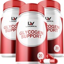 3 Pack - Glycogen Support, Glycogen Control Advanced Formula, Glycogen Capsules, Glycogen Fix mit leistungsstarken Inhaltsstoffen, 30 Kapseln pro Flasche für 90 Tage