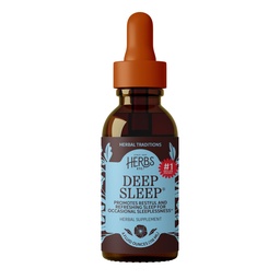 Kräuter Etc. Deep Sleep Classic Liquid Extract - Kräuter-Ergänzung für natürliche und gesunde Schlaf-Unterstützung - Restvolle Schlaf-Ergänzung mit Passionflower, Kamille & Zitronenbalsam - 4 fl oz (157 Servierungen)
