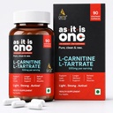 AS-IT-IS One L-Carnitine L-Tartrate 500mg Capsules for All Ages Adults; Supplement to Support Energy, Recovery & Metabolism, Support Lean Goals - 90 Capsules