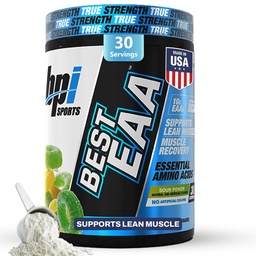 BPI Sports Essential Amino Acids EAA Powder - Pre, Intra & Post Workout Drink - BCAA Pulver für Männer und Frauen, EAA + BCAA + Hydration. Erweiterte Formel mit 10g EAA. (Sour Power)