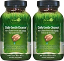 Irwin Naturals Daily Gentle Cleanse - 60 Liquid Soft-Gels, Paket von 2 - Non-Laxative Formel mit Triphala