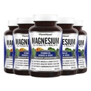 FarmHaven Magnesium Glycinate & Malate Complex w/ Vitamin D3, 100% Chelat für Max Absorption, Vegan – Knochengesundheit, Nerven, Muskeln, 600 Kapseln, 300 Tage