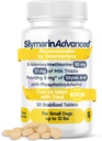 Lebergesundheitsergänzung für kleine Hunde - Milchdistel für Hunde Leberunterstützung mit S-Adenosylmethionin (Same) & Silybin - 30 Tabletten