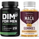 SMNutrition Maca Root Gummies & 300mg DIM Ergänzung für Männer für Testosteron und Leistungsunterstützung | Invigorating Maca Gummies Complex (30 Servierungen) mit DIM-Komplex für Männer (60 Servietten)
