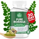 Moringa Kapseln, 800mg Bio Moringa Oleifera Blätter Pulver Superfood Greens Pure Moringa Pillen ist ein Vegan, Non-GMO Energie erhöhen und halten gesunde Ergänzung