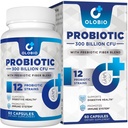 300 Billion CFU Probiotic, 12 Strains mit 3 Bio-Präbiotika, Probiotika für Frauen und Männer, Tägliche Ergänzung für Verdauungs-, Immun-, Gut & Bloating Gesundheit, Regal stabil, Vegan, 60 Zähler