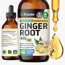 BIO KRAUTER Ginger Root Extract - Natürliche Ginger Ergänzungen für allgemeine Wellness - Alkohol und Zuckerfrei - Vegan Tropfen 4 Fl.Oz.