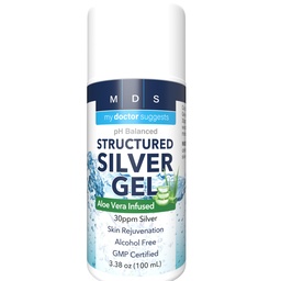 Kolloidales Silbergel, Burn and Wound Care mit Aloe Vera - 30ppm pH Balanced Formula Hilft wohltuende Burns, Sores & Eczema - Strukturiertes Silber - Made in USA (3.38 oz)