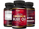 Antarktis Krill Oil Softgels 100% Pure mit Omega-3 EPA DHA Astaxanthin 1000mg pro Tag (2 Softgels). Hergestellt in den USA