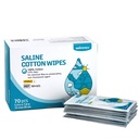 Winner Sterile Saline Wipes, 6" x 8" Large Personal Care Wipes, Gentle Saline Pads für Piercings, Multi-Purpose für empfindliche Augen und Gesicht, Individuell Wrapped, 70 Count