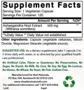 Beste Natürliche Ashwagandha Extrakt 500 Mg & Zink Gluconate 50mg