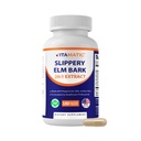 Vitamatic Slippery Elm Bark 10000 mg Äquivalent Per Serving (ab 20:1 Extrakt 500 mg), Hergestellt mit Pfefferminz, DGL, & Aloe Vera - 180 Veg Kapseln, und Konzentration 20X Potency