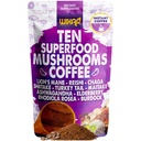 WIXAR Superfood Pilz Kaffee - Instant Kaffeepulver, Ten Superfood Extrakte mit Lion's Mane, Turkey Tail, Reishi, Chaga, Shiitake, Ashwagandha, Rhodiola Rosea, Elderberry, 5oz Pilzergänzung