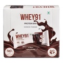 Whey91 Choco Fudge Protein Bar, 10g Protein & 4g Fiber in each, No Added Preservatives, No Artificial Flavours, 210g- (Pack of 6)