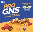 ProGNS Protein Bar - Low Carb High Protein Energy Bar - Made with CranBerry & Green Tea Extract - Low-Calorie Healthy Snack Bar - Fiber-Rich Cereal Bar For Weight Management | Pack of 12 Bars (50 gram each)