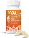 VAL Magnesium für Kinder, High-Absorption Magnesium für Kalorien, Entspannung, Fokus, Magnesium Glycinat, Citrat, Taurat Inklusive Vitamin B6, D, C | Zuckerfrei, Vanille - 60 Kautabletten (Pack von 1)
