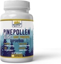Tägliche Gesundheit Kiefer Pollen 600mg Vegan Gluten Free Non GMO Natürliche Superfood Vitamine Mineralstoffe Nahrungsergänzung 60 Kapseln - 1 Monat Versorgung