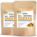 Papaya Seed Powder Capsules – Leistungsstarke Papain-Ergänzung mit Vitaminen A, C, & E & Enzyme für Verdauung & Gut Gesundheit – 360mg/Serving – 60 Vegan Kapseln pro Packung (Pack mit 2, 60-120 Tage Versorgung)